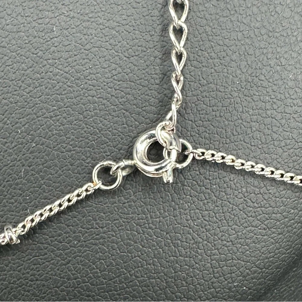 Stunning Minimalist CZ Floral Bracelet or Anklet - Picture 6 of 11